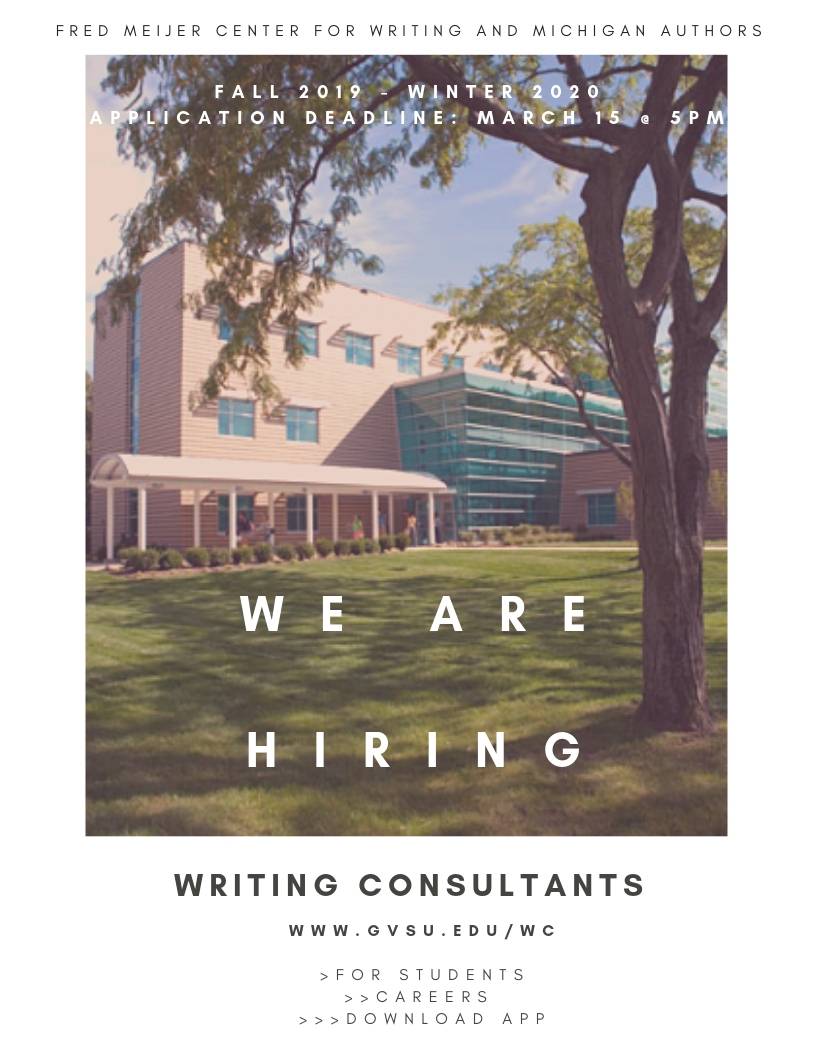 We are hiring writing consultants!